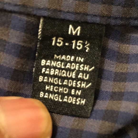 NWOT Van Heusen Gray Stripe/ Plaid Long Sleeves - Picture 8 of 8